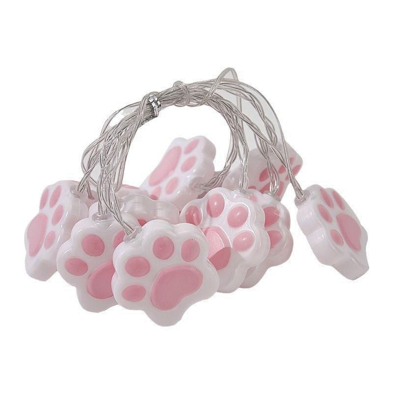 Kitty paw led string lights
