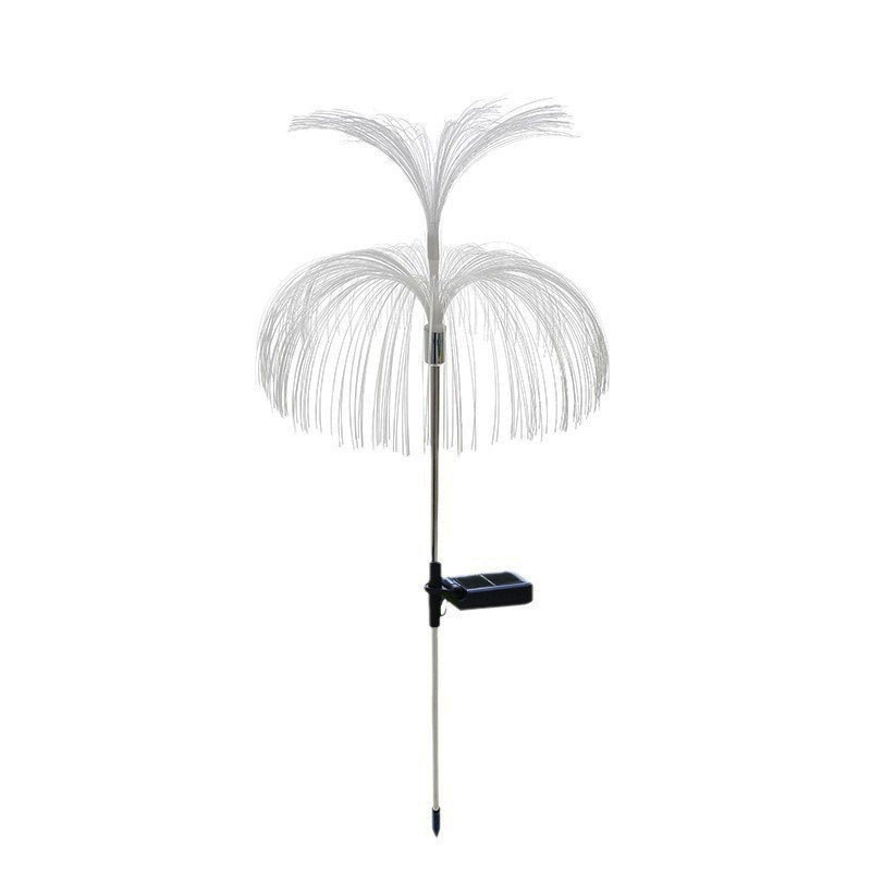 solar fiber jellyfish garden spike lights