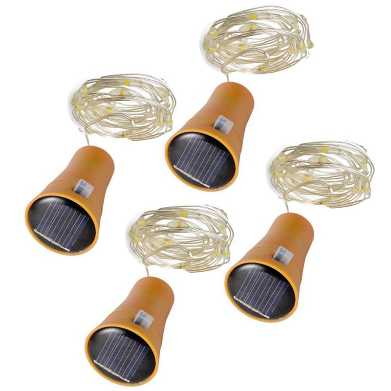 Solar led cork light