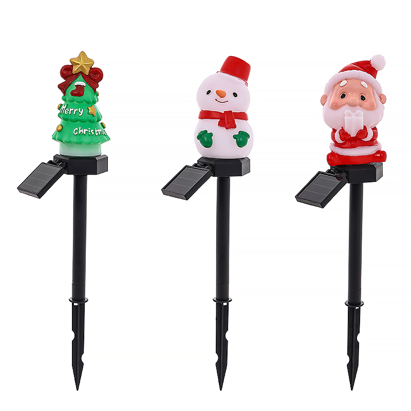 Solar vinyl garden spike lights