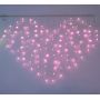 Heart  shape curtain string light romantic wedding lights
