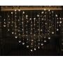 Heart  shape curtain string light romantic wedding lights