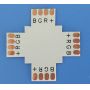 Cross shape strip connector
