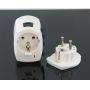 Split universal travel adapter