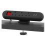 UL clamp power strip 3 sockets 2 usb ports