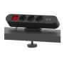 UL clamp power strip 3 sockets 2 usb ports