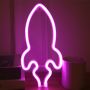 Rocket led neon light