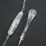 Raindrop curtain string lights