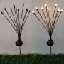 Solar starburst swaying light garden spike lights
