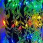 Leaf curtain string lights