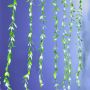 Leaf curtain string lights