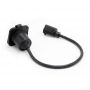 NEMA 5-15P to 5-15R power inlet