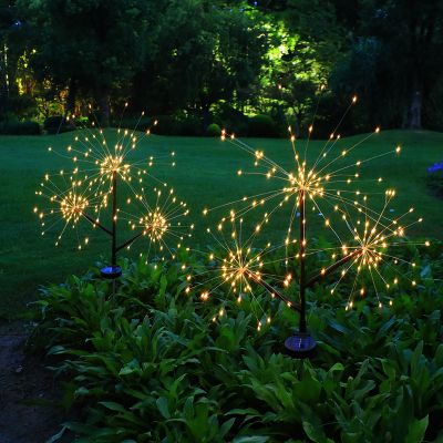 3 heads solar firework lights