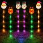 Solar Xmas tree garden spike lights