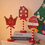 Christmas wooden table light