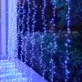 Running cluster curtain lights