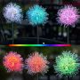 Solar dandelion garden spike lights