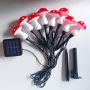 Solar mushroom garden spike lights