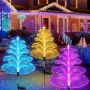solar fiber jellyfish garden spike lights