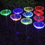 solar fiber jellyfish garden spike lights