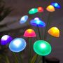 Solar silicon mushroom garden spike lights
