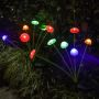 Solar silicon mushroom garden spike lights