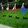 solar flag garden stake lights