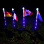 solar flag garden stake lights
