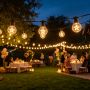 Shape filament led bulb string lights