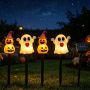 Solar vinyl garden spike lights