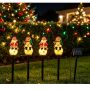Solar vinyl garden spike lights