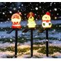 Solar vinyl garden spike lights