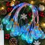 Candy color glowing rope copper wire bulb string lights
