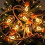 Christmas filament solar hemp rope string lights