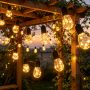 Solar copper wire bulb string lights