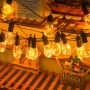Solar copper wire bulb string lights