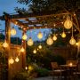 Rope lantern solar string lights