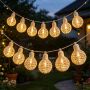 Rope lantern solar string lights